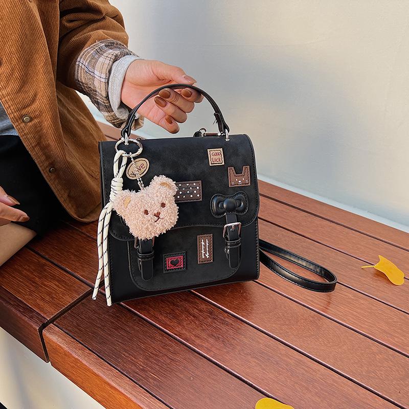 

Versatile Women s Retro Commuter Handbag Backpack: Lightweight, Casual, Portable, Crossbody Travel Bag. One Size