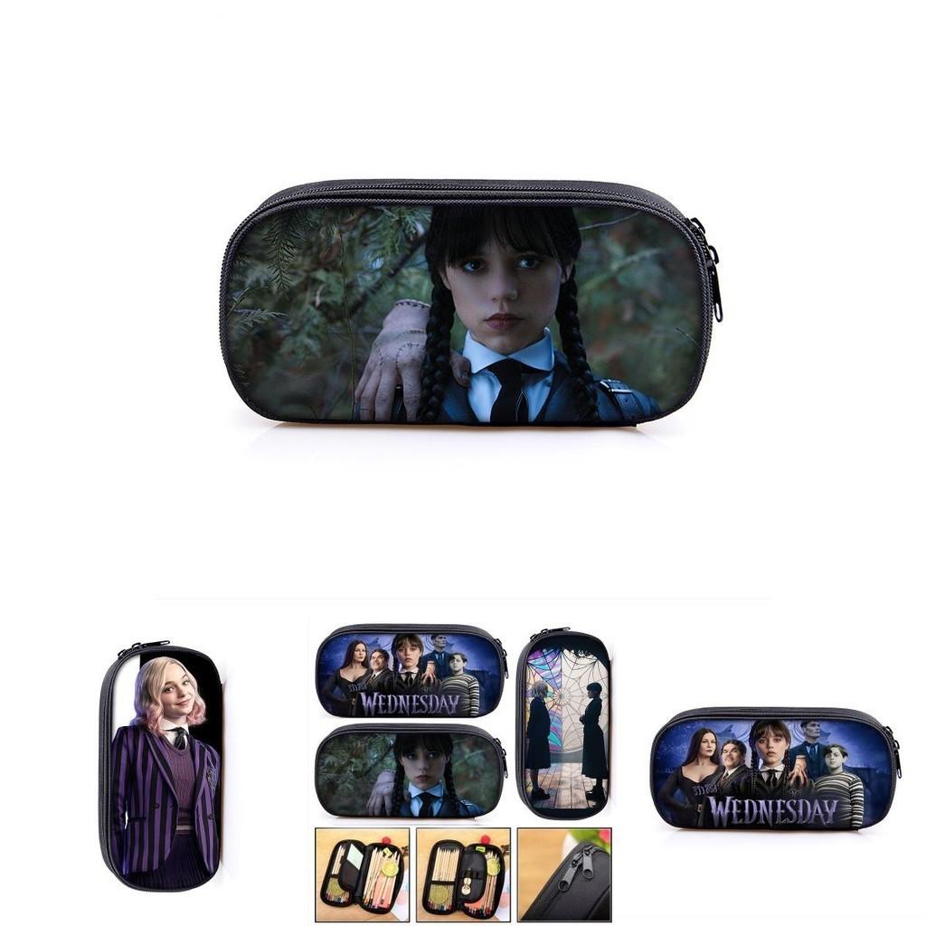 Federmäppchen mit großer Kapazität Wednesday Addams Die Addams Family - Geschenk für Kinder/Schüler