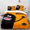 New 3D Print Halloween Boo Cartoon Bedding SetDuvet Cover Bed Set Quilt Cover PillowcaseKing Queen Twin Size Boys Girls Adults