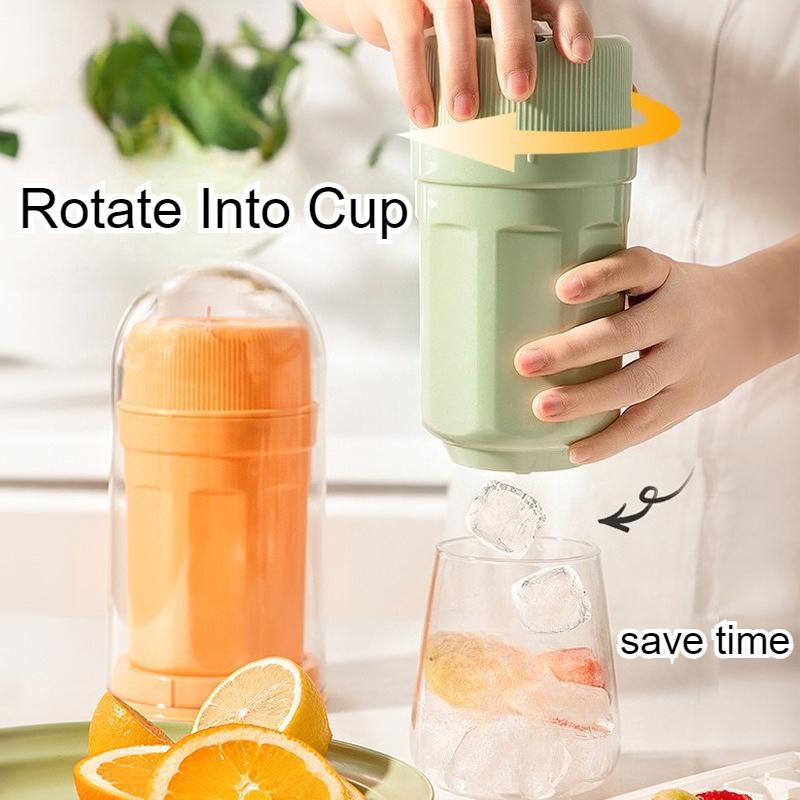 Ice Twister 30 Grids Square Reusable Ice Cube Mold Ice Tray with Rotatable Cup and Dust Cover for Drink, Juice, Whiskey