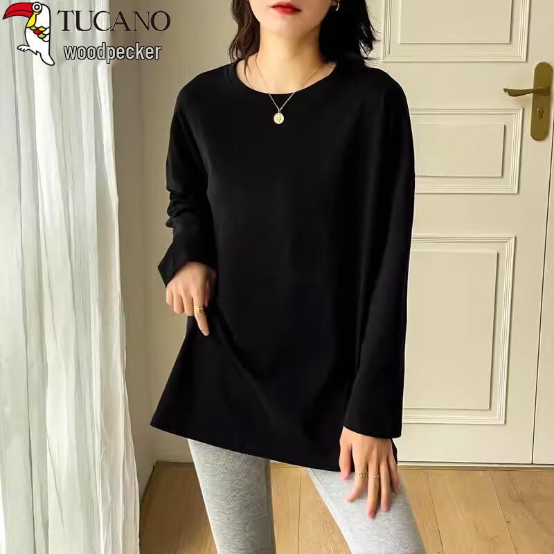 Woodpecker Women's Loose Fit Mid-Length Long Sleeve T-Shirt