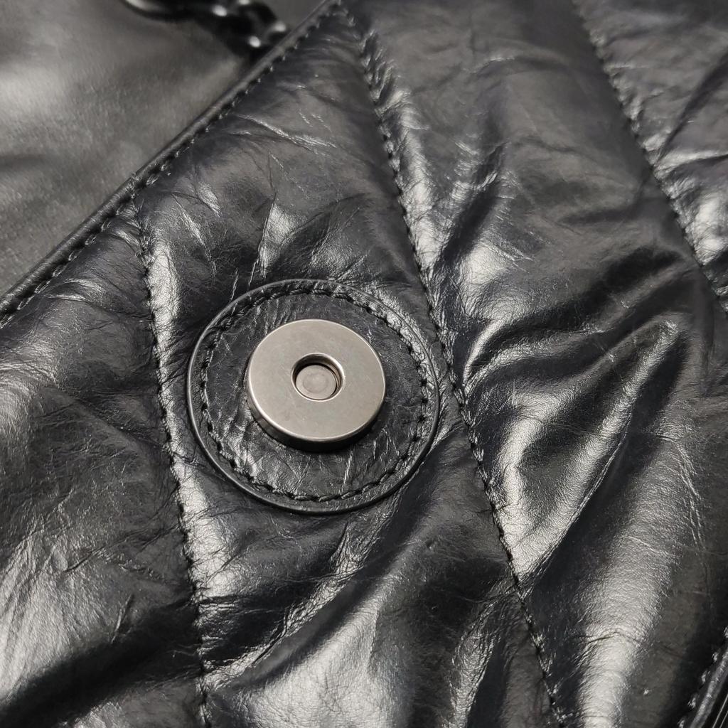 [Pre-Owned] Balenciaga Crush Chain Bag 'Black' - Excellent #HEBCPR