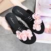 Fashion Flowers Women's Slippers and Ladies Sandals Open Toe Slides On Promotion Chic Elegant Small Size 2025 Luxury Vip Unique 39 Shoes