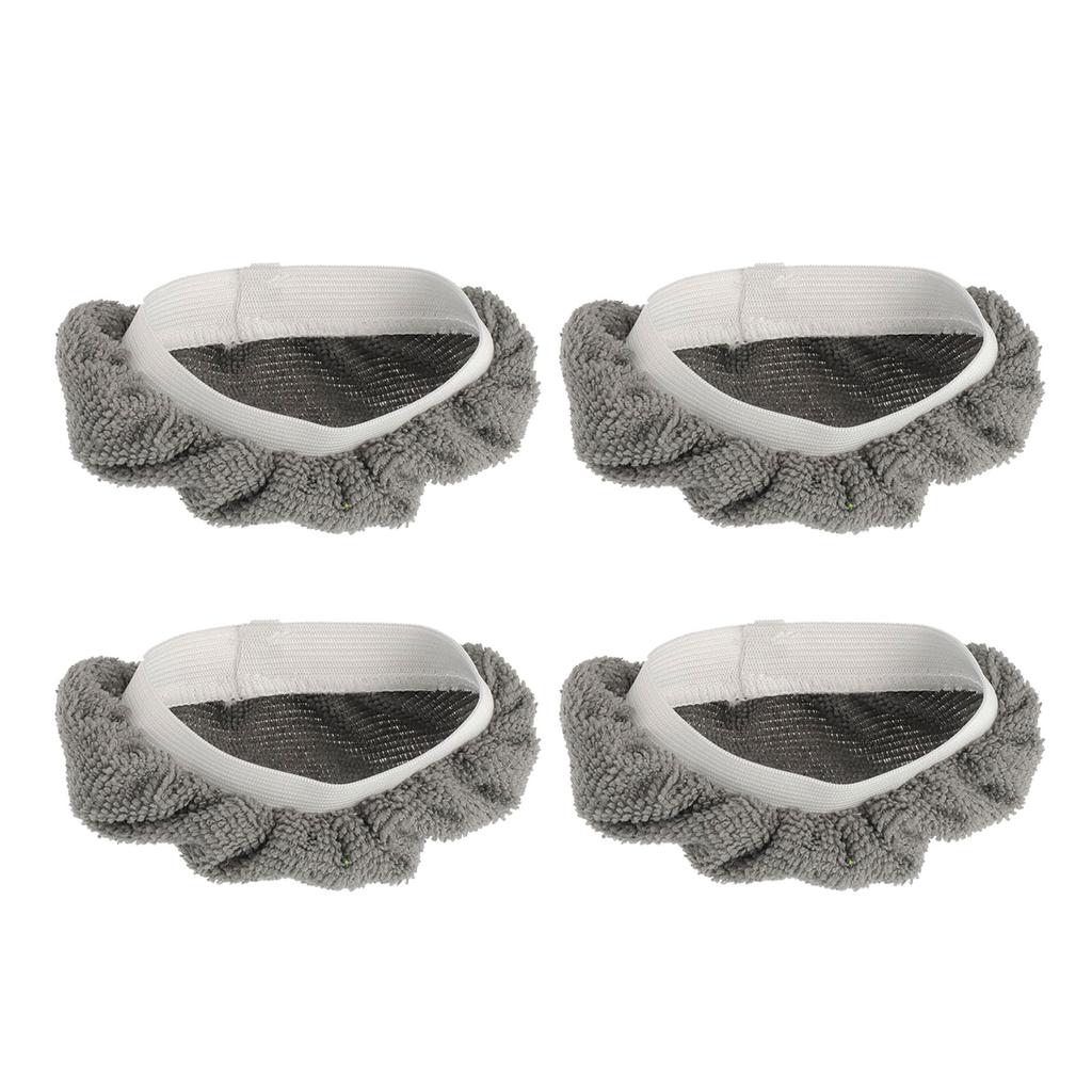 4 Stück Dampfmopp-Pads Kompatibel mit Handdampfreiniger Mikrofaser-Tücher Wiederverwendbare Waschbare Pads für die Heimreinigung