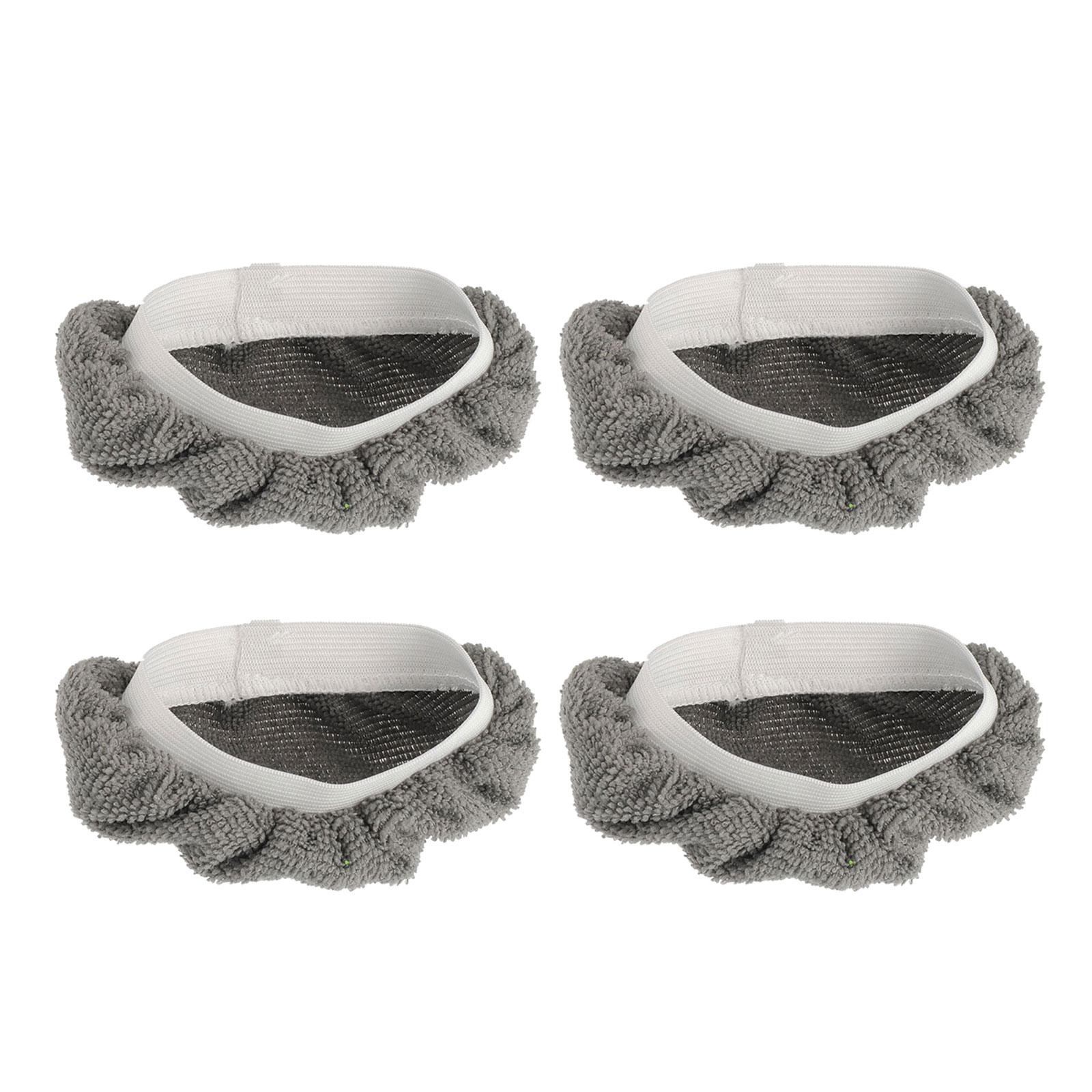

4 шт. паровых насадок для швабры, совместимых с ручным паровым очистителем, салфетки из микрофибры, многоразовые моющиеся насадки для уборки дома белый