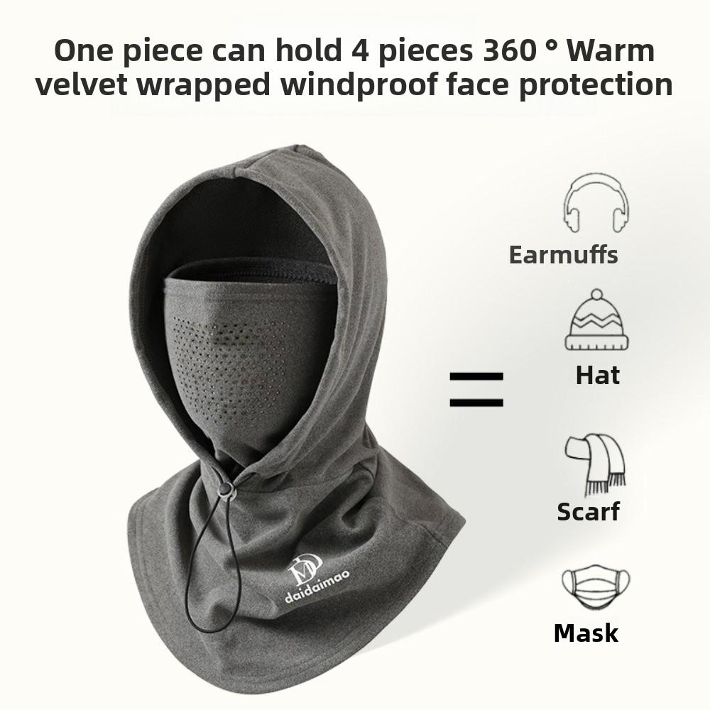Coldproof Pullover Cap Windproof Ear Protection Hat New Beanie Hat for Outdoor Cycling Skiing