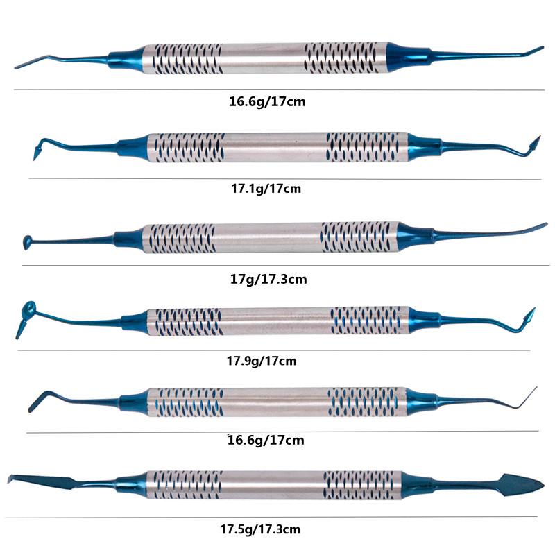 6 в 1 стоматологический инструмент шпатель для заполнения композитной смолой наполнитель — фото 3