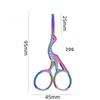 Facial Hair Scissors Rounded Professional Stainless Steel Mustache Nose Hair Beard Eyebrows Eyelashes Trimming Clippers