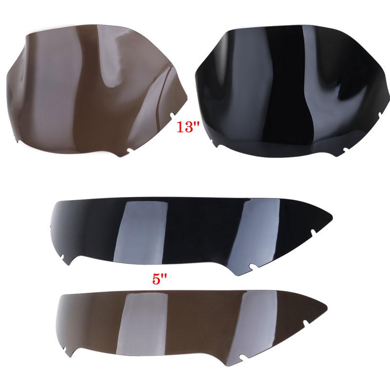

5 13 Motorcycle Windshield Windscreen For Harley Road Glide CVO Special FLTRXS Ultra FLTRUSE FLTRXSE FLTRX 2014- 5inch Black