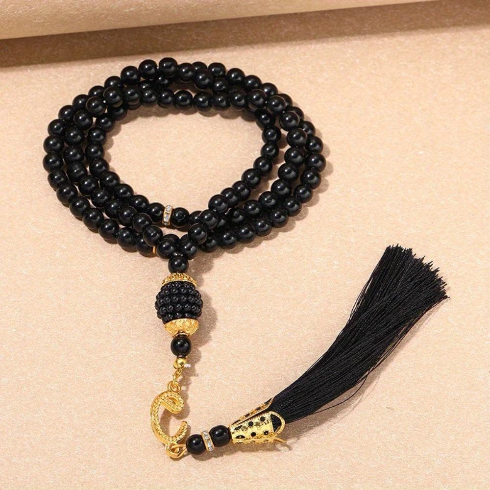 99 Muslim Prayer Beads and A Tassel Pendant, Typical of Middle Eastern Prayer Beads Bracelet