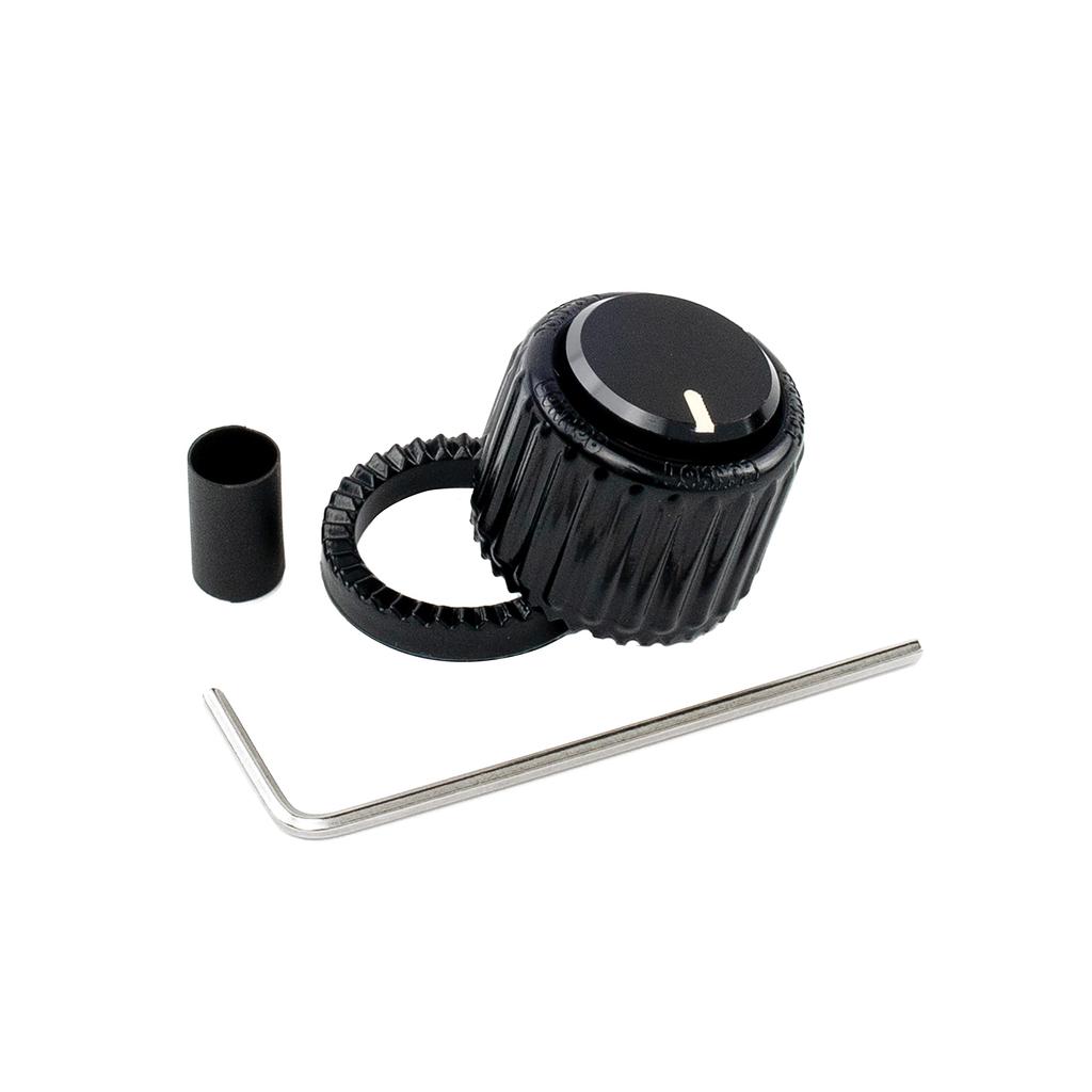 LokNob Large Locking D'Addario Knob, Plastic, Black, PW-LNL-01B