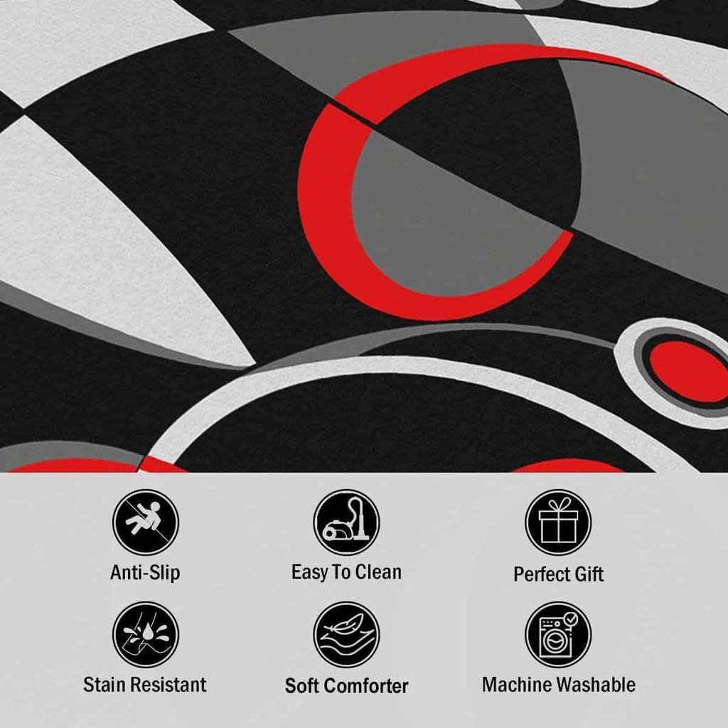 Gaming Area Rug for Bedroom and Living Room, Non-Slip Ultra Soft Gamepad Carpet, Machine Washable Video Game Decor Mat