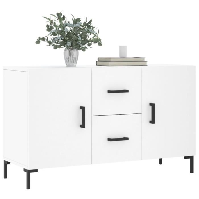 VidaXL Buffet blanc 100x36x60 cm bois d'ingénierie 828172