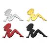 3D Metal Sexy Girl Emblem Decal Side Fender Rear Trunk Badge Sticker