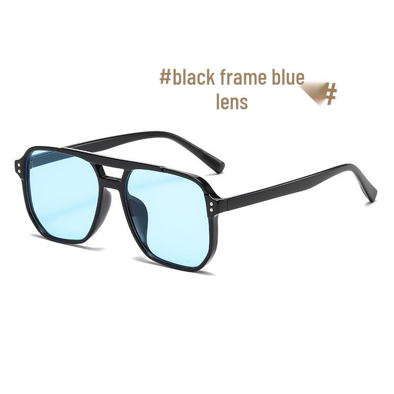 Trendy Retro Double Bridge UV Protection Sunglasses for Men & Women