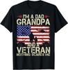 I'm A Dad Grandpa And Veteran Fathers Day Papa Grandpa Gifts T-Shirt