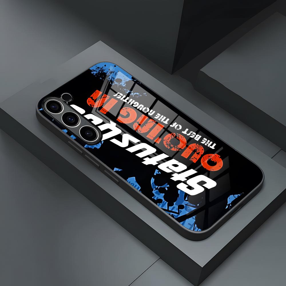 

S-STATUS QUO Phone Case For S23 Samsung S24 S25 Ultra S22 S20 Fe S21 Plus A54 A34 A24 A53 A16 A14 Glass Cover Samsung s23fe