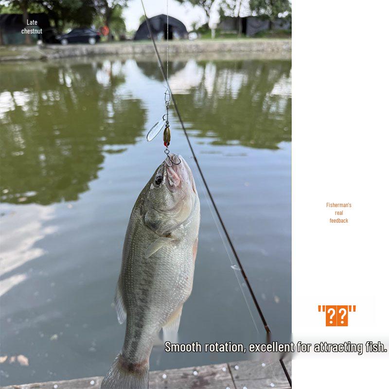 Pastoral Black Pit Rotating Bass Spinner Lure