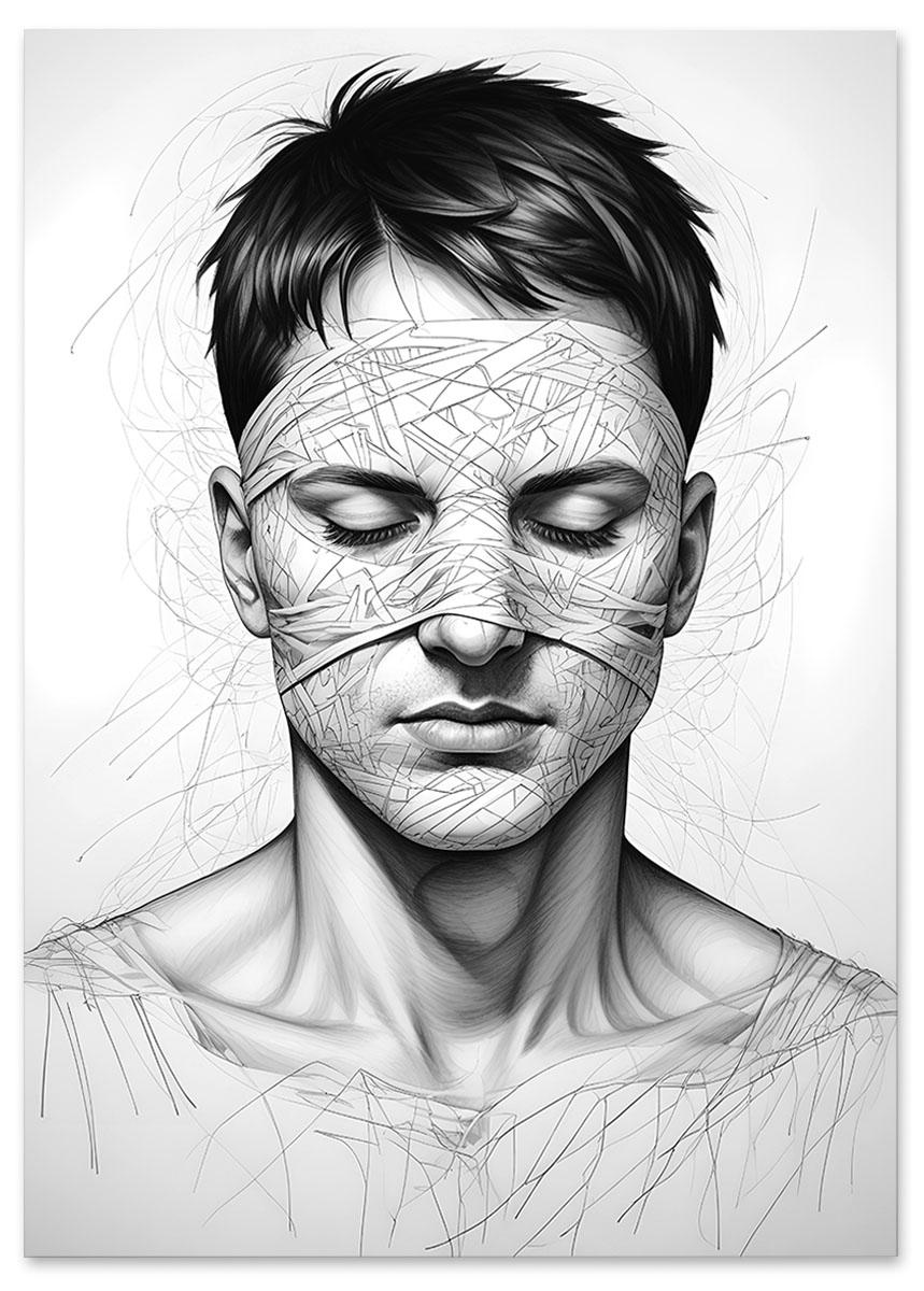 

Plakat szkic portret 30x40 cm