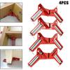 4 Pcs 90 Degree Angle Clamps Carpentry Frame DIY Glass Clamps Angle Clamps Hand Tools Degree Toggle Clamps For Woodworking