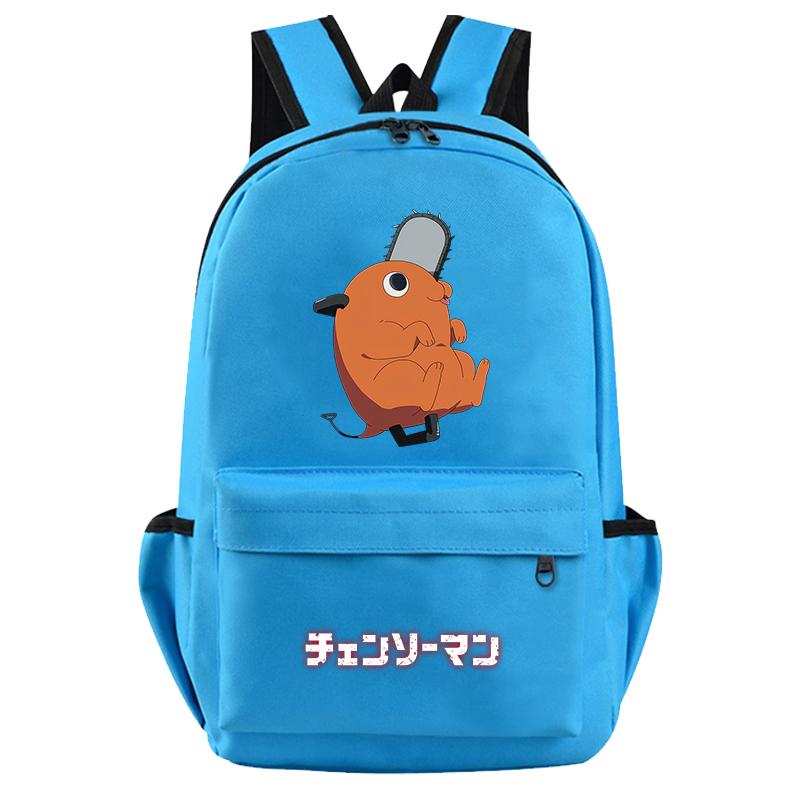 Anime Chainsaw Man Rucksack für Jungen Mädchen Hildren Zurück zur Schule Schultasche Student Kawaii Rucksack Luffy Nami Lysop Leichte Taschen