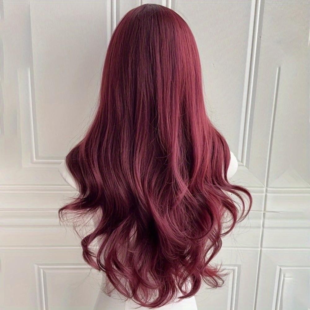 Sztuczne Peruki Harajuku z Grzywką Halloween Cosplay Lolita Peruki Długie Kręcone Falowane Włosy Kobiety