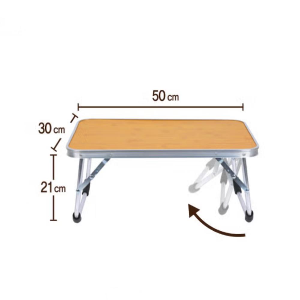 Outdoor Faltbarer Aluminiumtisch 30cm x 50cm x H21cm - Beige