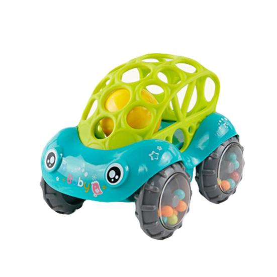 

Новорожденный ребенок красочный автомобиль игрушка колокольчик кольцо встряхивая ручка поймать мяч погремушка зелёный