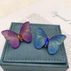 High-Quality Fabric Butterfly Brooch with Pearls & Rhinestones - Women's Elegant Jewelry Pin