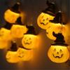 6-meter 40 Halloween Pumpkin String, Witch Hat Pumpkin Decorative String
