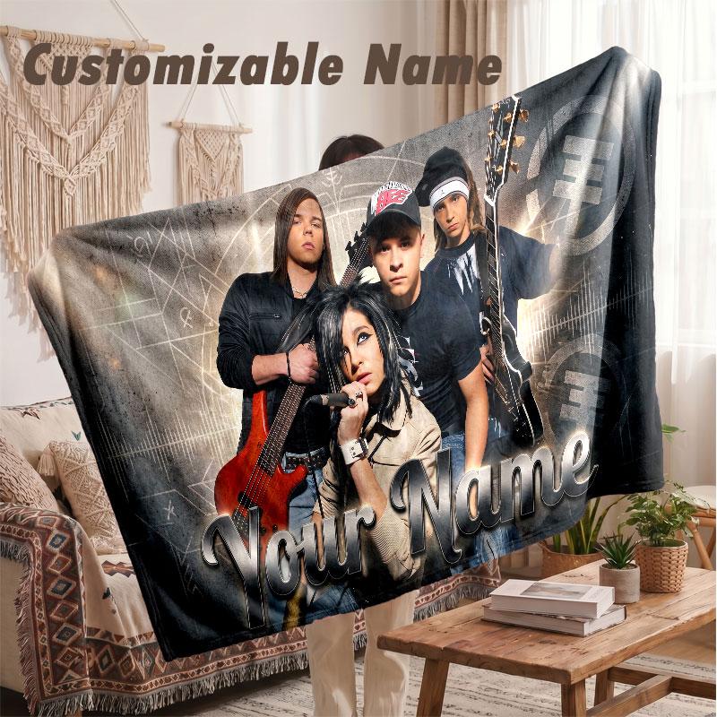 Custom Name Flannel Blanket,Tokio Hotel Lightweight Warm Bed Blanket For Couch & Holiday Gift