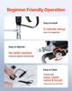 Stand Airless Paint Sprayer, 650W, 3000PSI High Pressure Airless Sprayer with Cart, Cleaning Brush, Hose, Extension Rod, Nozzles, Electric Spray Paint