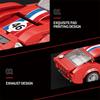 Non-Toxic 320Pcs Red Sport Car Building Block Creative City Vehicle Diy Car Model Bricks Desktop Decoration Toys For Kids Holiday Gifts