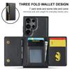 2 In 1 Detachable Magnetic Leather Wallet Phone Case For Samsung Galaxy S23 FE S24 S22 Plus S21 Ultra Zipper Card Holder Cover