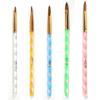 5Pcs/Set Nail Art Brush Design Tip Painting Drawing Carving Dotting Pen Professional Nail Brushes Set Nail Art Manicure Tools