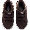 Vans Classics Comfortable Versatile Anti-Kick Shock-Absorbing Mid-Top Walking Shoes Baby Shoes Dark-Brown VN000D11BF2