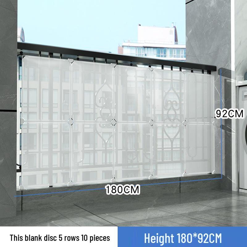 Balcony Privacy & Safety Screen: Rainproof, Dustproof, Pet-Protective Enclosed Railing