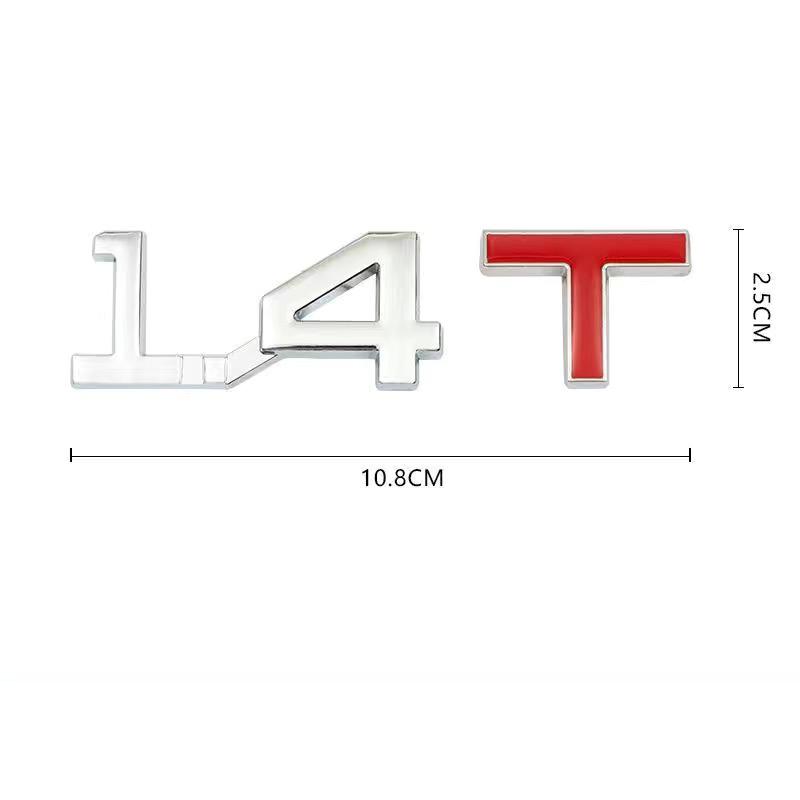Auto 3D Metall 1.3T 1.4T 1.5T 2.0T 2.4T 2.8T 1.6T 1.8T 2.2T 2.5T 3.0T Logo TURBO Emblem Plakette Aufkleber Heckaufkleber Für Toyota Honda