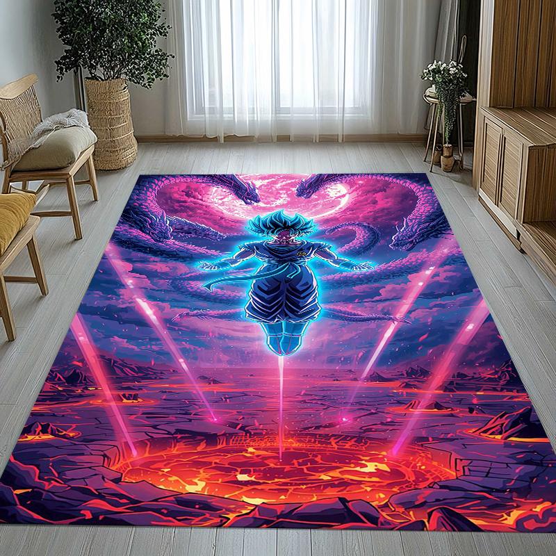 Anime D-Dragon Ball Game Cartoon Living Room Non-Slip Area Rug Soft Carpet for Bedroom Kids Playroom Sofa,Home Decor Doormat
