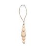 Wood Bead String Vintage Inspired Decorations for Indoors Bohemian Wood Bead String Charm Home Addition Ornament Decor