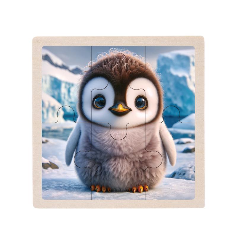 Wooden Educational Jigsaw Puzzle for Toddlers, Ages 1-5