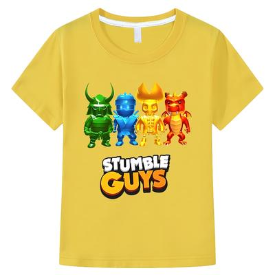 2023 Stumble Guys Kinder T-Shirts Anime Top Sommer Kurzarm T-Shirts y2k T-Shirt für Kinder Jungen 10 Jahre einteilige Jungen-Mädchen-Kleidung
