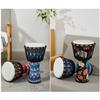 8 Inch Portable African Djembe Hand with Colorful Art Patterns Percussion Musical Instrument Hand African