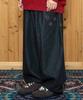 XTONZ Xp297 Pure Curved Wide Denim Pants (Black)