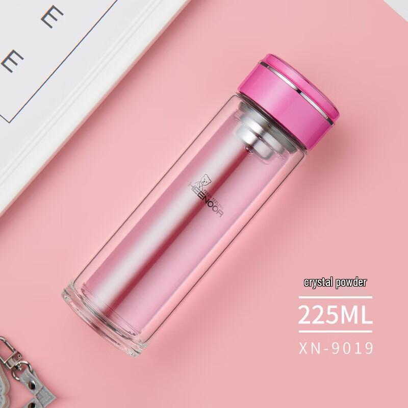 Xinuo Double-Layer Portable Glass Tea Mug