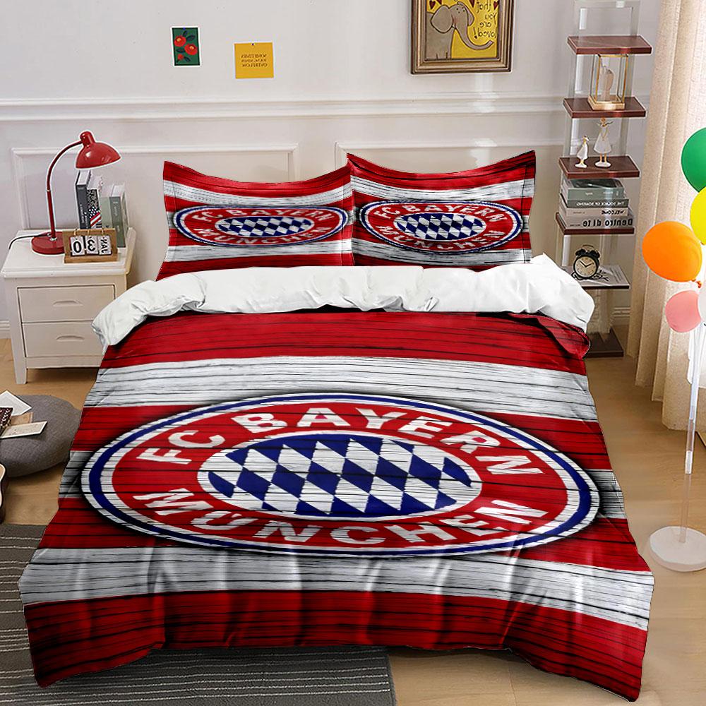 Logo FC Bayern Mnichov. Sady povlečení Sady povlaků na přikrývku Povlaky na přikrývku Povlaky na polštář(1 * Povlak na peřinu 2 * Povlaky na polštář bez výplně)