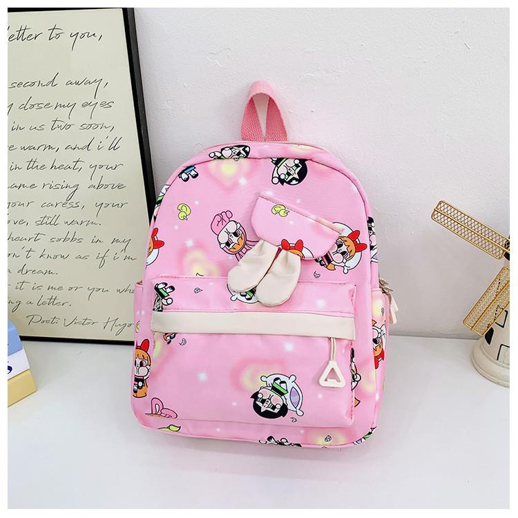 Kids Unisex Versatile Backpack With Fun Cartoon Patterns For School Playtime And