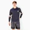 Beijigelleu Men'S Raglan Loose Fit Rash Guard + Beach Shorts Set Bem-V919G+Bem-V920G