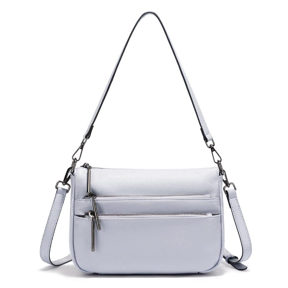 Zency Simple Small Handbag Crossbody for Women Genuine Leather
