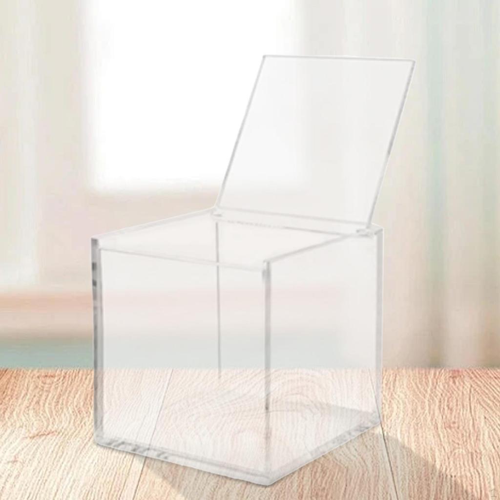 Acrylic Storage Box for Dolls with Display Stand and Lid